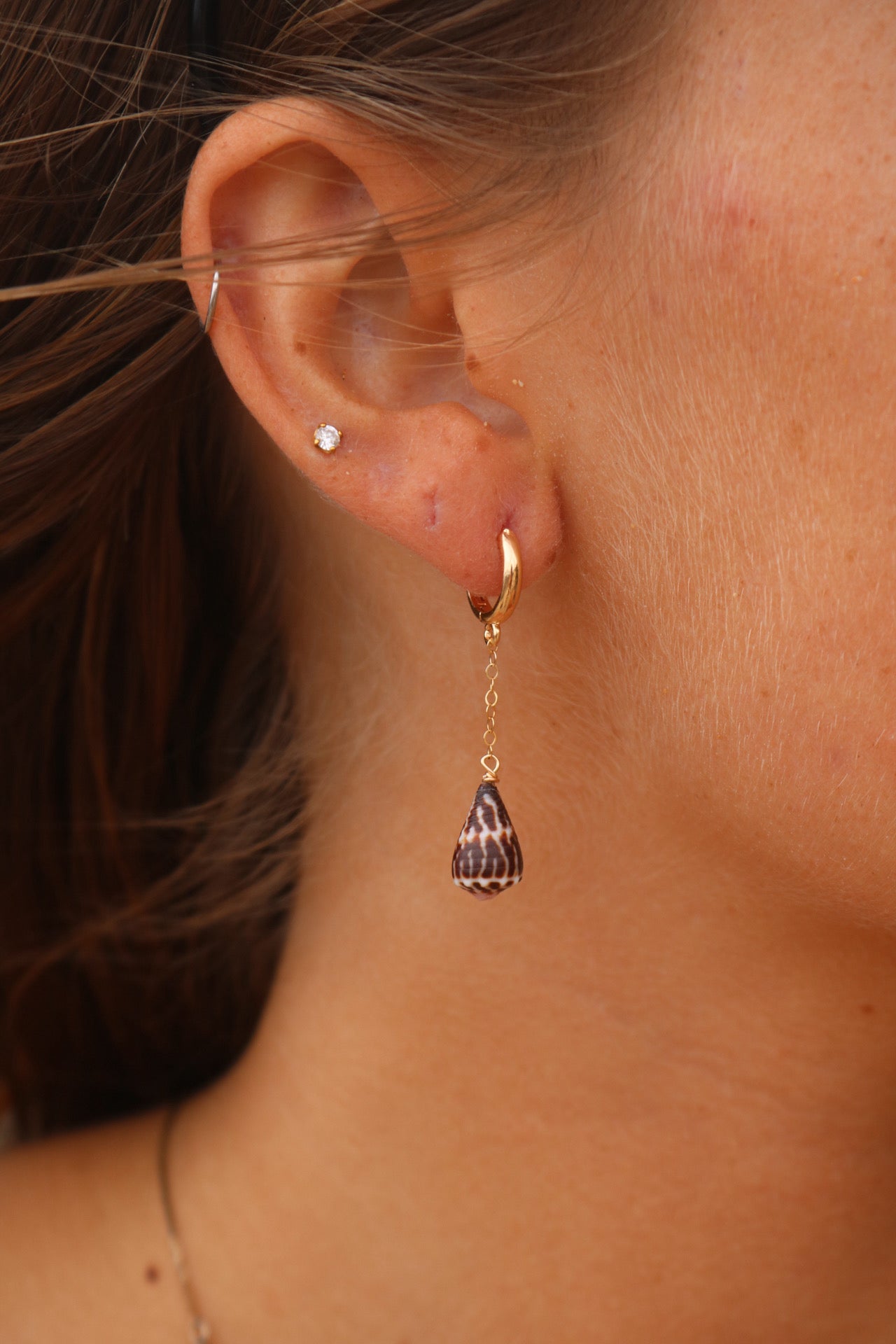 chaldean drop earrings