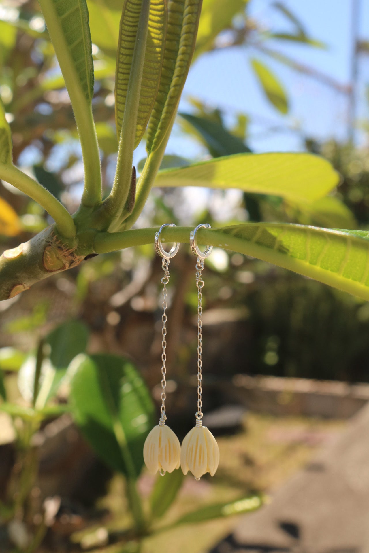 pikake drop earrings