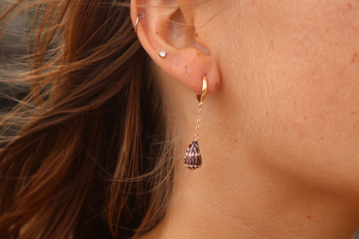 chaldean drop earrings